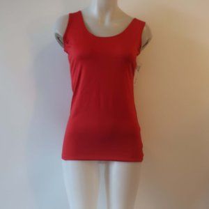 NWT Womens A'nue Ligne Red Sleeveless Top M *
